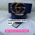 Ladies fashion belts GG color black left