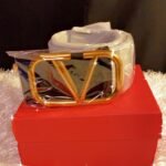 Ladies fashion designer belts comes in black and red