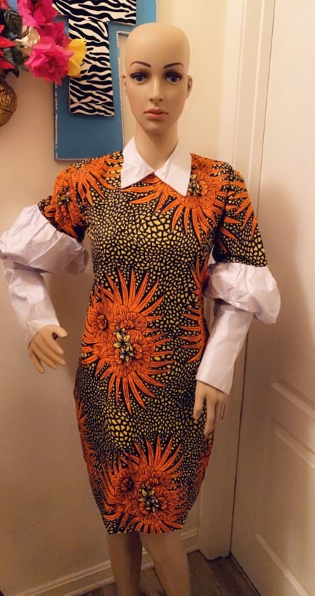 Lady african dress